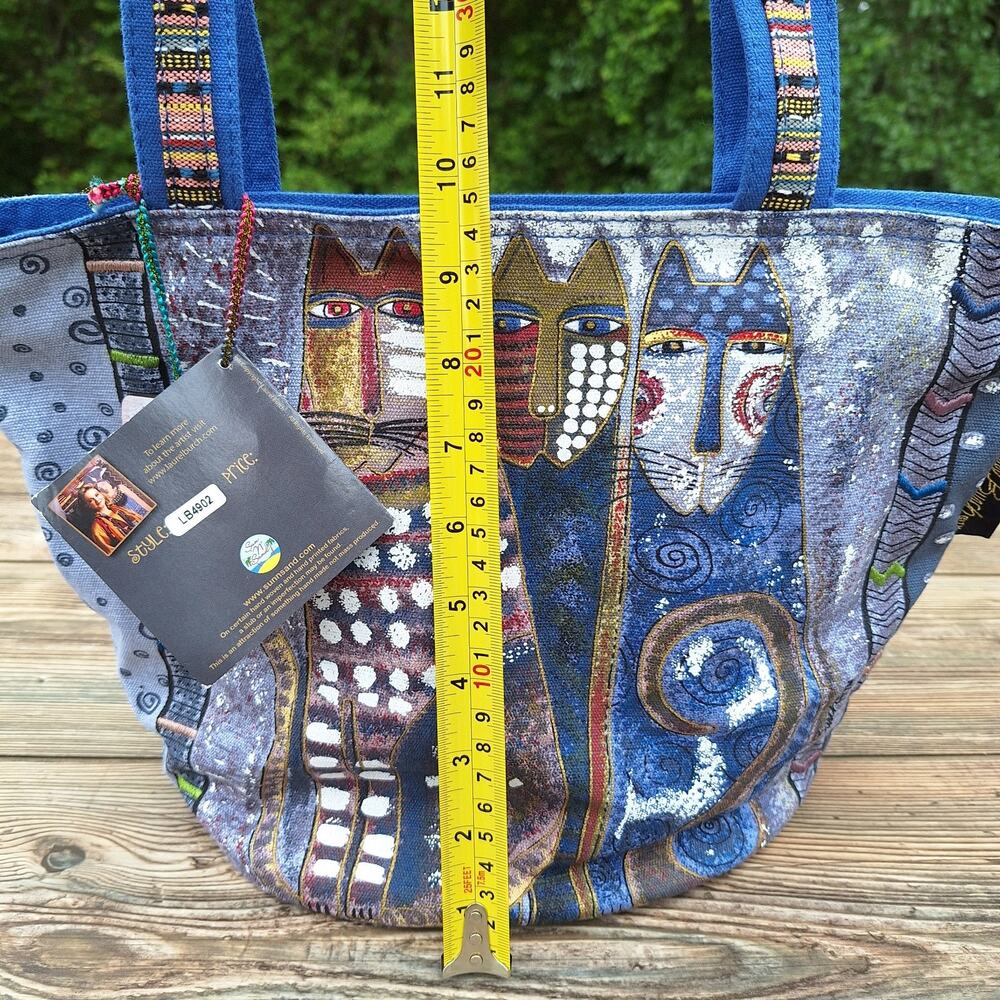 Vintage Laurel Burch AUTUMN FELINES (Set of 2) Weekender and Shoulder Cat Bags - Picture 6 of 16